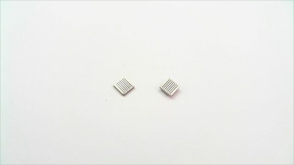 Ohrstecker ohne Stein Stahl