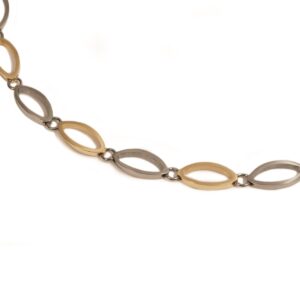 Collier ohne Stein Titan Bicolor