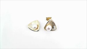 Ohrstecker Perle 585 GG