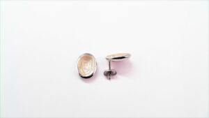 Ohrstecker ohne Stein 925 AG bic. rosé/weiss