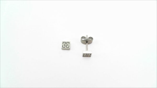 Ohrstecker ohne Stein Stahl