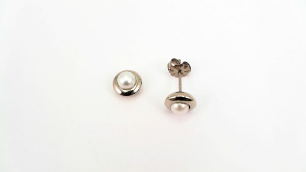 Ohrstecker Perle Titan