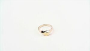 Damenring ohne Stein 925 AG bic. gelb/weiss