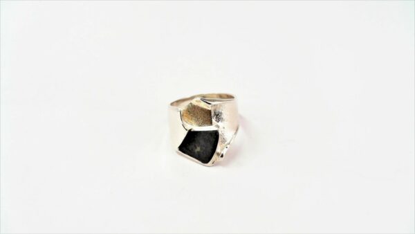 Damenring ohne Stein 925 AG bic. gelb/weiss