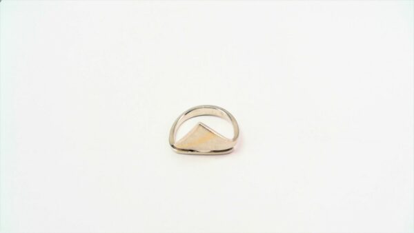 Damenring ohne Stein 925 AG bic. gelb/weiss