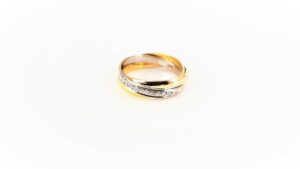 Damenring Mehrsteiner 750 GG/WG/RG