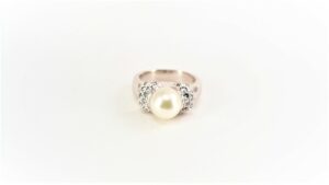 Damenring / Perle 585 WG