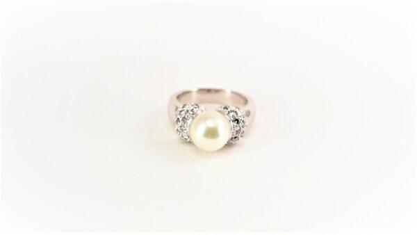 Damenring / Perle 585 WG