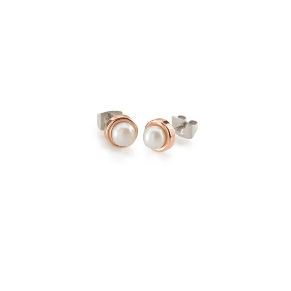 Ohrstecker Perle Titan rose