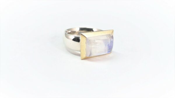 Damenring Einsteiner 925 AG bic. gelb/weiss