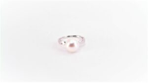Damenring / Perle 585 WG