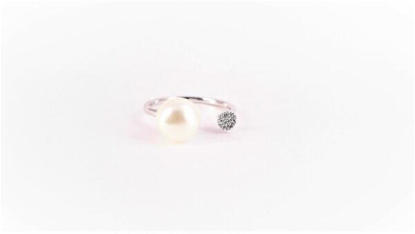 Damenring / Perle 333 WG