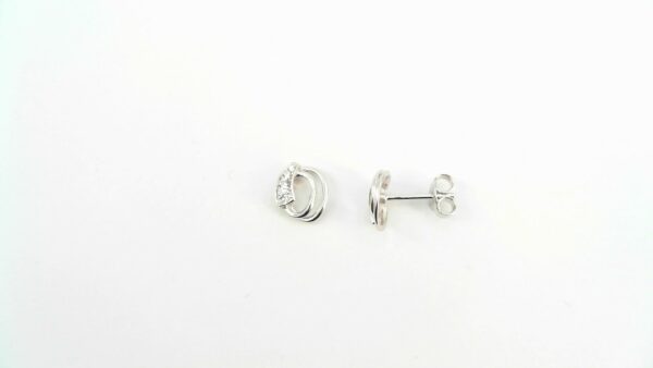 Ohrstecker Mehrsteiner 925 Ag rhodiniert