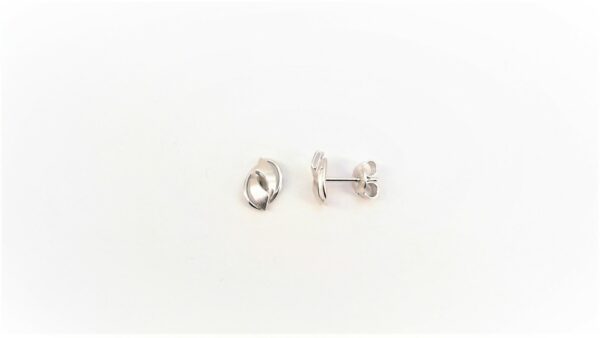Ohrstecker ohne Stein 925 Ag rhodiniert