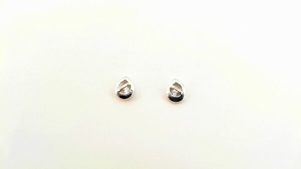 Ohrstecker Einsteiner 925 AG bic. gelb/weiss