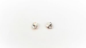 Ohrstecker ohne Stein 925 Ag rhodiniert