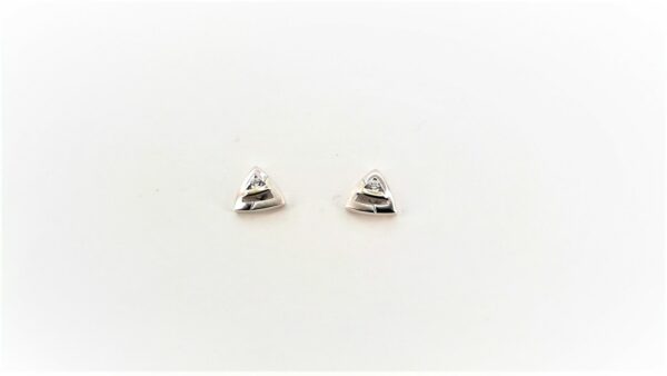 Ohrstecker Einsteiner 925 AG bic. gelb/weiss