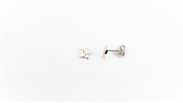 Ohrstecker Einsteiner Stern 925 Ag rhodiniert