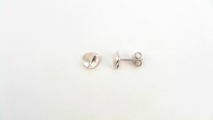 Ohrstecker ohne Stein 925 Ag rhodiniert