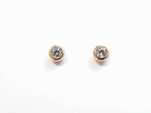 Ohrstecker Einsteiner 925 Ag Rosé vergoldet