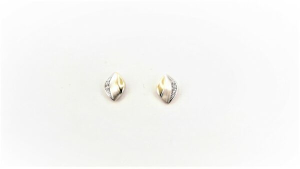 Ohrstecker Mehrsteiner 925 AG bic. gelb/weiss