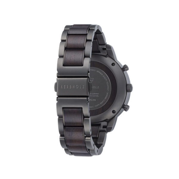Herrenuhr analog MAXIMILIAN Black Sandalwood Edelstahl/Holz – Bild 3