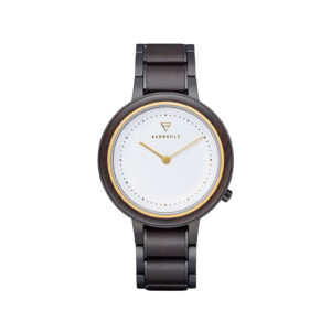 Damenuhr analog Thea/Sandalwood/Gold Edelstahl/Holz