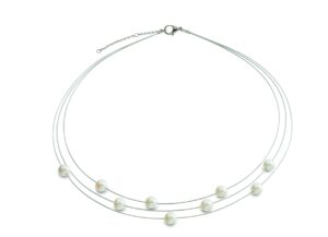 Collier mit Perle Titan