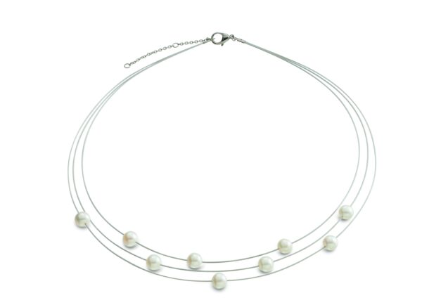 Collier mit Perle Titan