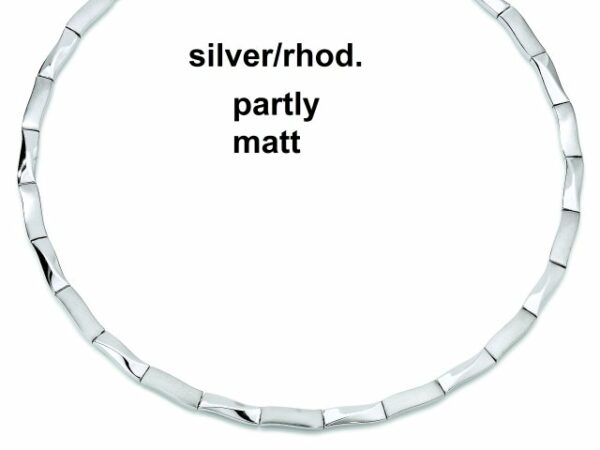 Collier ohne Stein 925 Ag rhodiniert