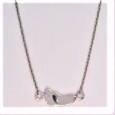 Collier mit Behang Fu? 925 Ag rhodiniert