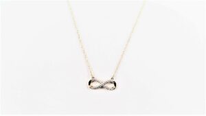 Collier Mehrsteiner Unendlichkeitszeichen 585 GG