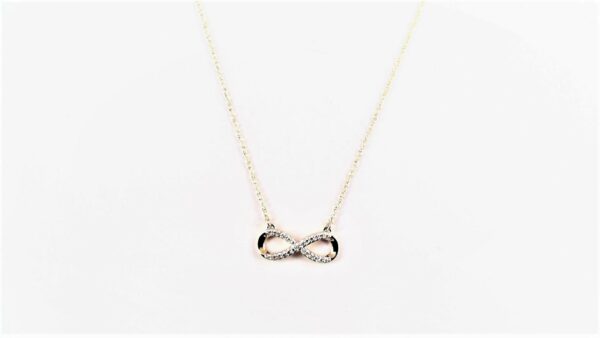 Collier Mehrsteiner Unendlichkeitszeichen 585 GG