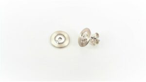 Ohrstecker Einsteiner 925 Ag rhodiniert