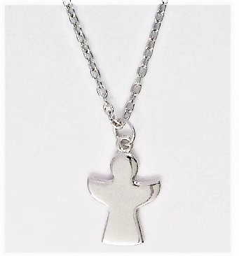 Collier mit Behang Schutzengel 925 Ag rhodiniert
