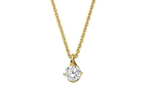 Collier Einsteiner 925 AG gelb vergoldet
