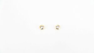 Ohrstecker Einsteiner 925 AG gelb vergoldet