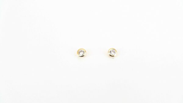 Ohrstecker Einsteiner 925 AG gelb vergoldet