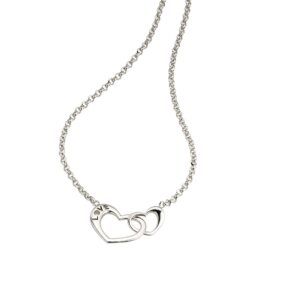 Collier mit Behang Herz 925 Ag rhodiniert