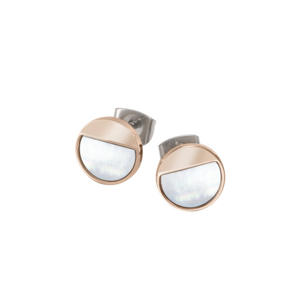 Ohrstecker Perle Titan rose