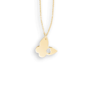 Collier mit Behang Schmetterling 585 GG