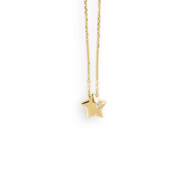 Collier mit Behang Stern 585 GG