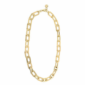 Collier ohne Stein 925 AG gelb vergoldet
