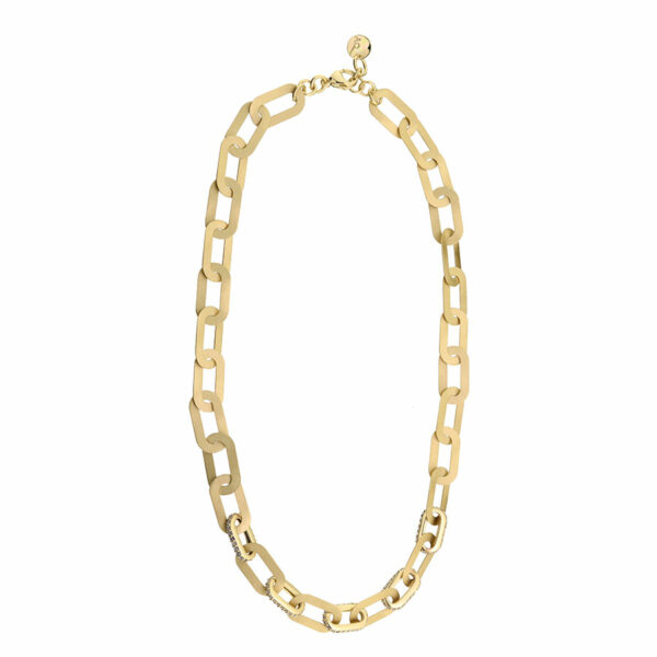 Collier ohne Stein 925 AG gelb vergoldet