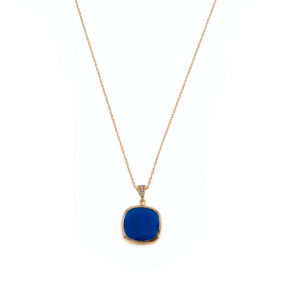 Collier mit Behang 925 AG gelb vergoldet