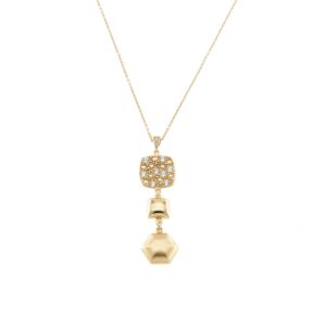 Collier mit Behang 925 AG gelb vergoldet