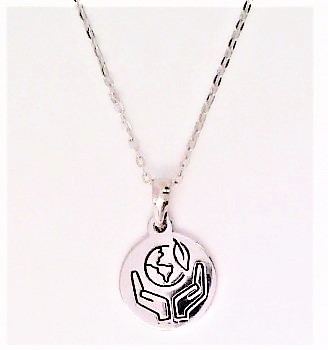 Collier mit Behang 925 Ag rhodiniert