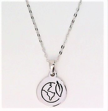 Collier mit Behang 925 Ag rhodiniert