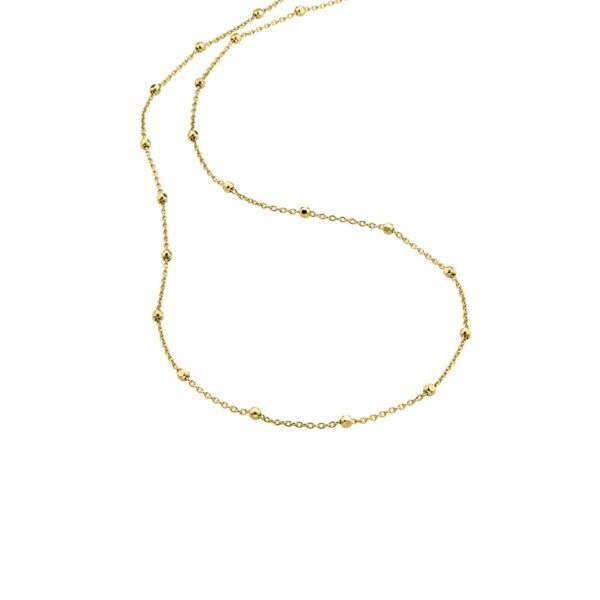 Collier ohne Stein 925 AG gelb vergoldet