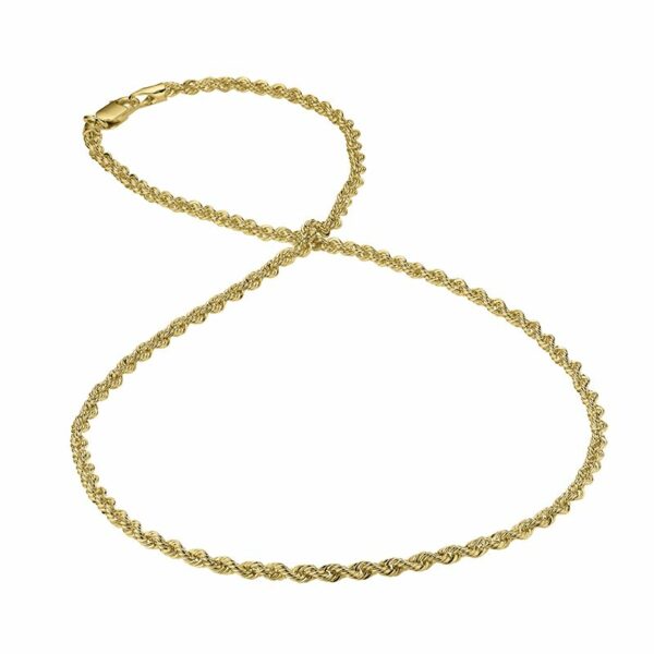 Collier ohne Stein 925 AG gelb vergoldet